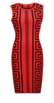 ABC Geometric dress with attractive patterns available in various colour